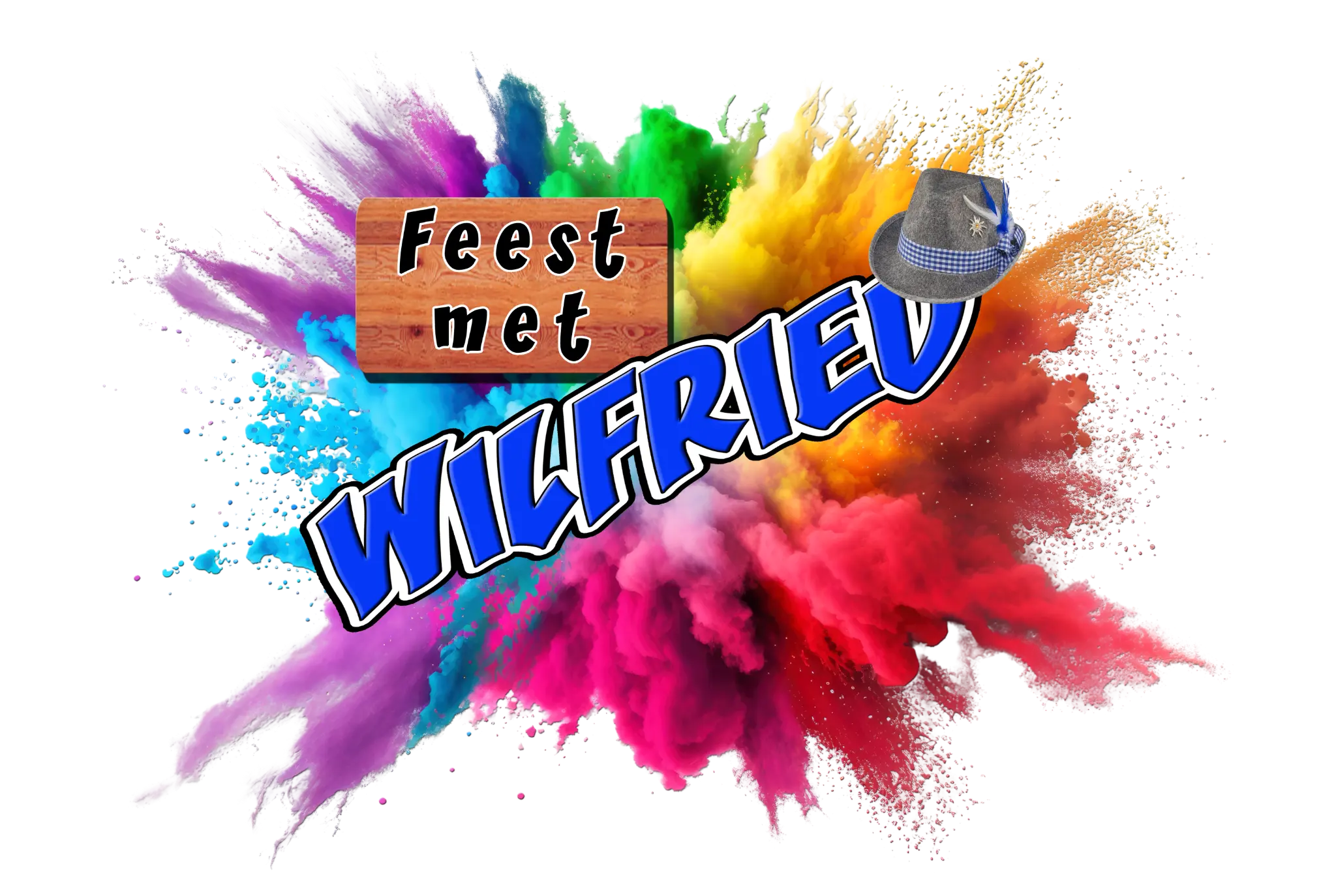 Feest met Wilfried Logo